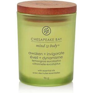 CHESAPEAKE BAY CANDLE Awaken & Invigorate (Lemongrass Eucalyptus) Candele in Vetro Piccola 96 gr