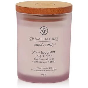 CHESAPEAKE BAY CANDLE Joy & Laughter (Cranberry Dahlia) Candele in Vetro Piccola 96 gr