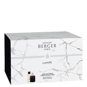 MAISON BERGER PARIS Lampe Alpha Prune Scandal + Ricarica Sous L'Oliveraie 250 ml Lampada Catalitica+Ricarica