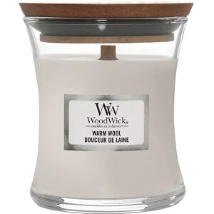 WOODWICK Warm Wool Candele in Vetro Piccola 85 gr