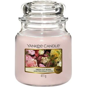 YANKEE CANDLE Candela Fresh Cut Roses Giara Media 411 gr