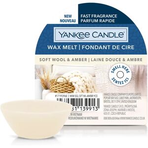 YANKEE CANDLE Soft Wool & Amber Cera da Fondere 22 gr