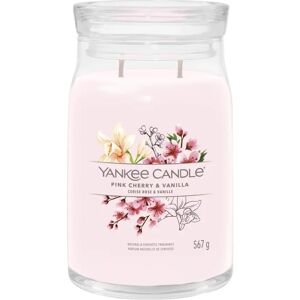 YANKEE CANDLE Candela Pink Cherry & Vanilla Giara Signature Grande 567 gr