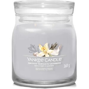 YANKEE CANDLE Candela Smoked Vanilla & Cashmere Giara Signature Media 368 gr