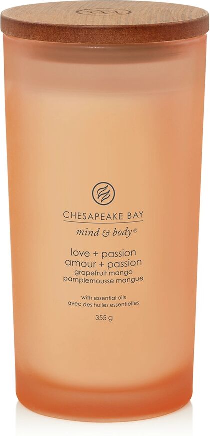 CHESAPEAKE BAY CANDLE Love & Passion (Grapefruit Mango) Candele in Vetro Grande 355 gr