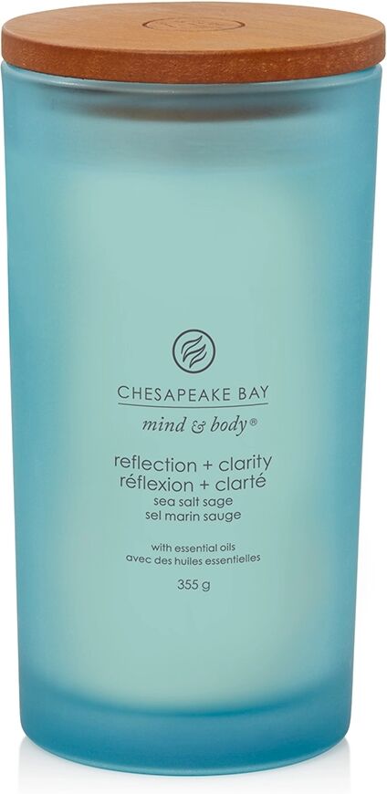 CHESAPEAKE BAY CANDLE Reflection & Clarity (Sea Salt Sage) Candele in Vetro Grande 355 gr