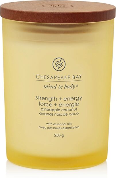 CHESAPEAKE BAY CANDLE Strength & Energy (Pineapple Coconut) Candele in Vetro Media 250 gr