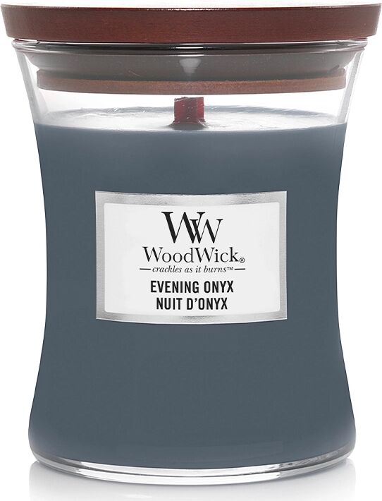 WOODWICK Evening Onyx Candele in Vetro Media 275 gr