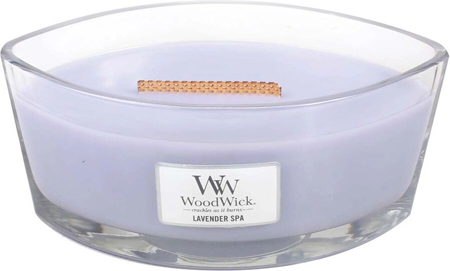 WOODWICK Lavender Spa Candele in Vetro Ellipse 454 gr