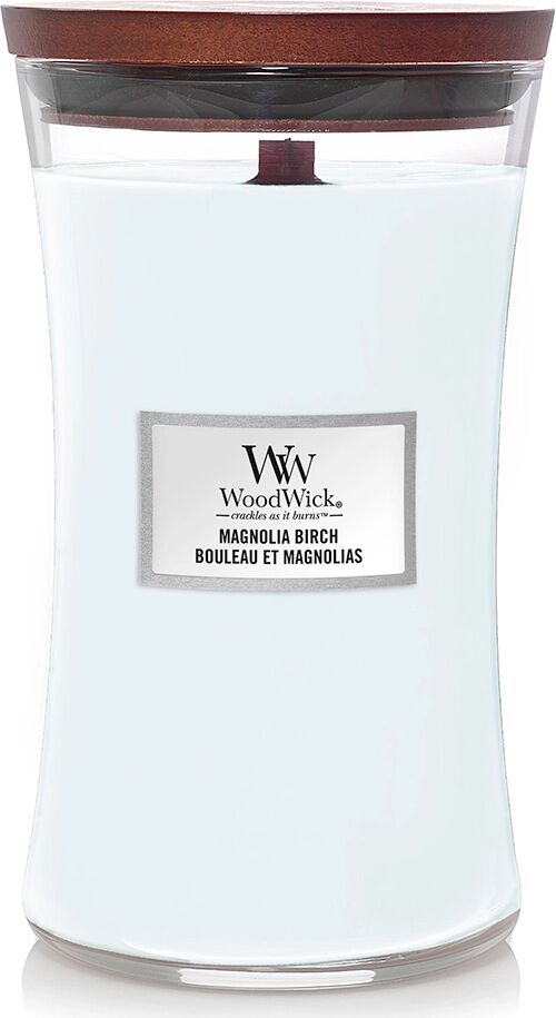 WOODWICK Magnolia Birch Candele in Vetro Grande 610 gr