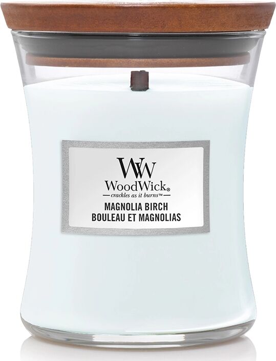 WOODWICK Magnolia Birch Candele in Vetro Media 275 gr