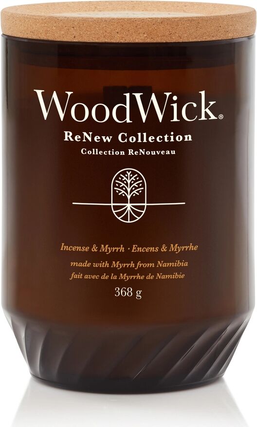 WOODWICK ReNew Incense & Myrrh Candele in Vetro Grande 368 gr