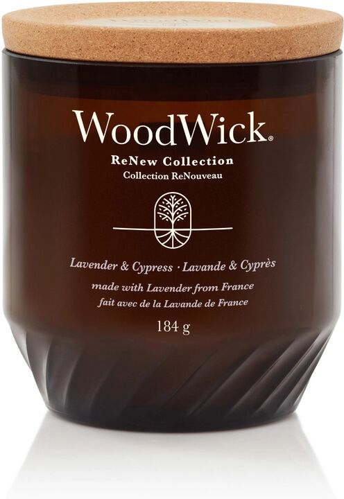 WOODWICK ReNew Lavender & Cypress Candele in Vetro Media 184 gr