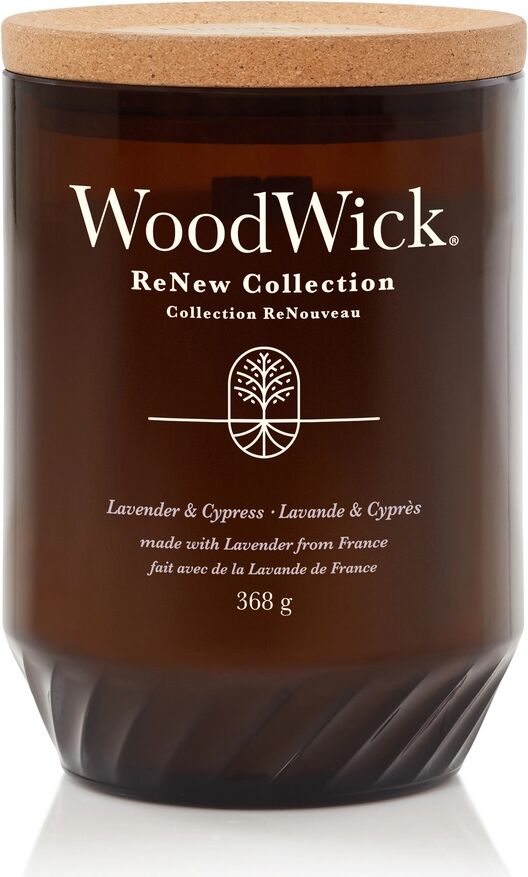 WOODWICK ReNew Lavender & Cypress Candele in Vetro Grande 368 gr