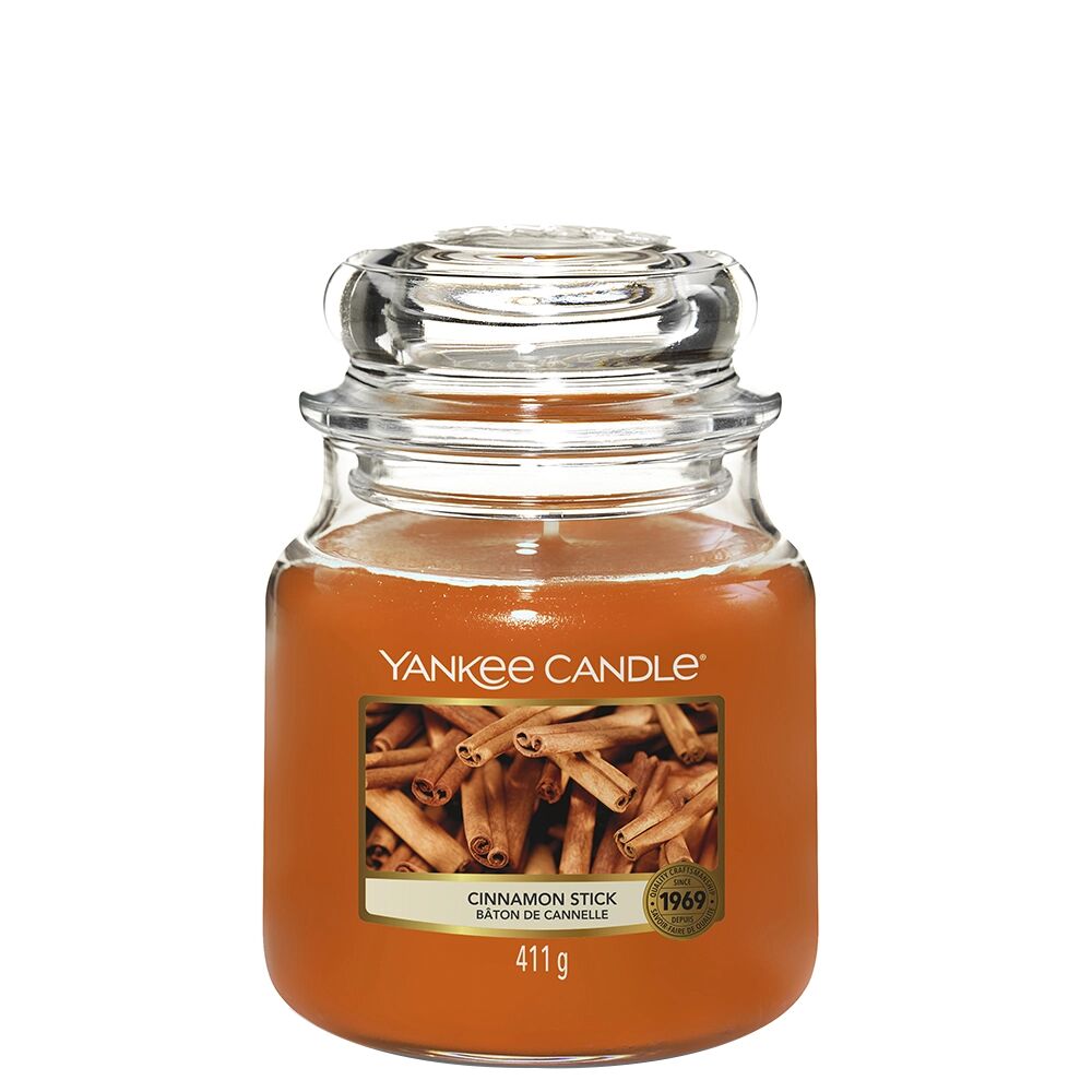 YANKEE CANDLE Candela Cinnamon Stick Giara Media 411 gr