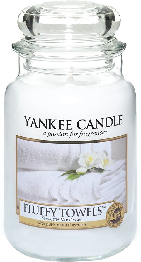 YANKEE CANDLE Candela Fluffy Towels Giara Grande 623 gr