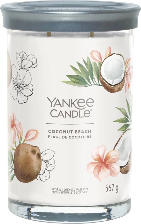 YANKEE CANDLE Candela Coconut Beach Tumbler Signature Grande 567 gr