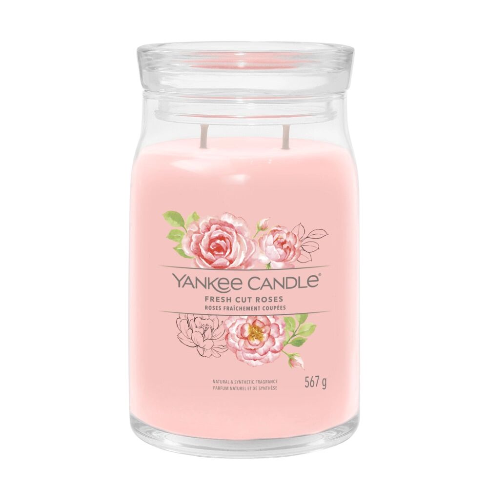 YANKEE CANDLE Candela Fresh Cut Roses Giara Signature Grande 567 gr