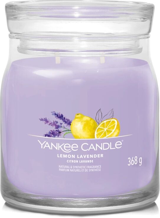 YANKEE CANDLE Candela Lemon Lavender Giara Signature Media 368 gr