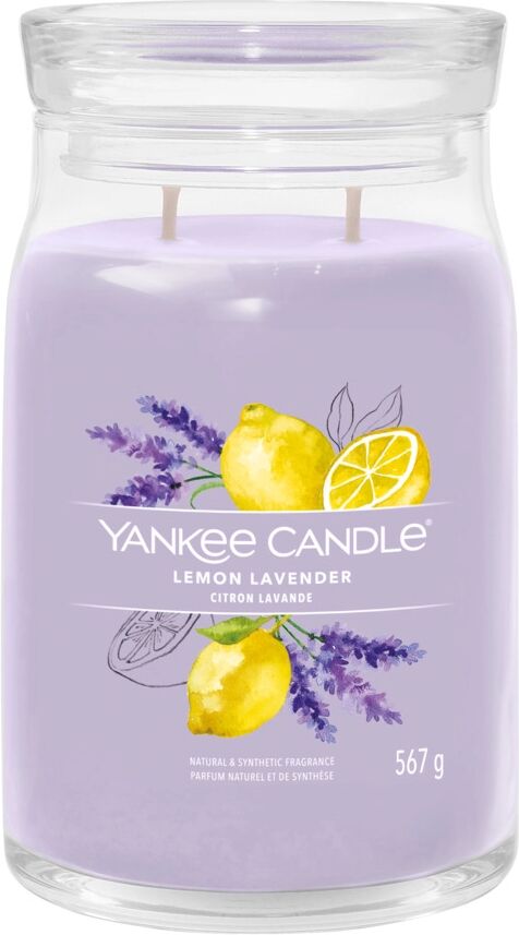 YANKEE CANDLE Candela Lemon Lavender Giara Signature Grande 567 gr