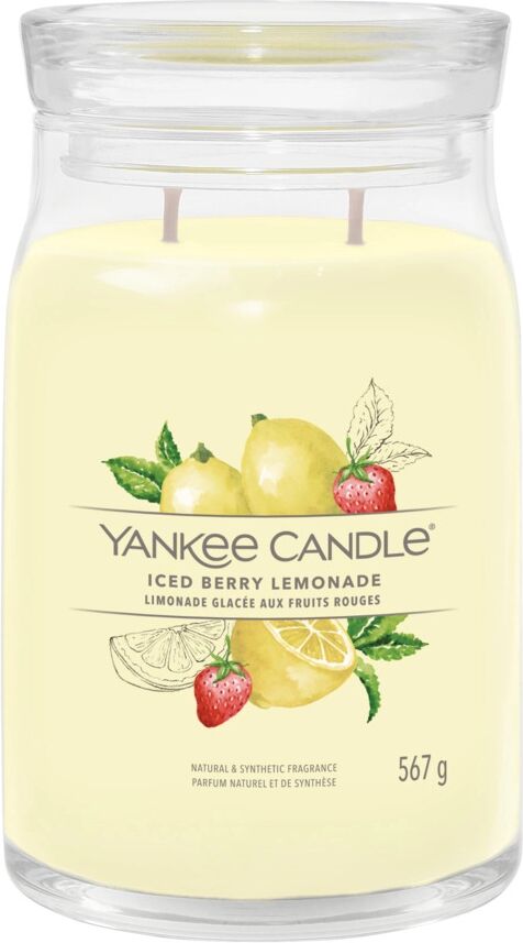 YANKEE CANDLE Candela Iced Berry Lemonade Giara Signature Grande 567 gr