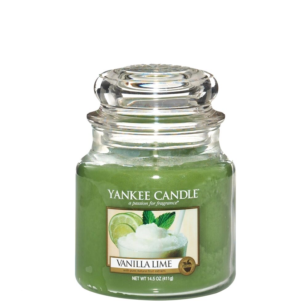 YANKEE CANDLE Candela Vanilla Lime Giara Media 411 gr