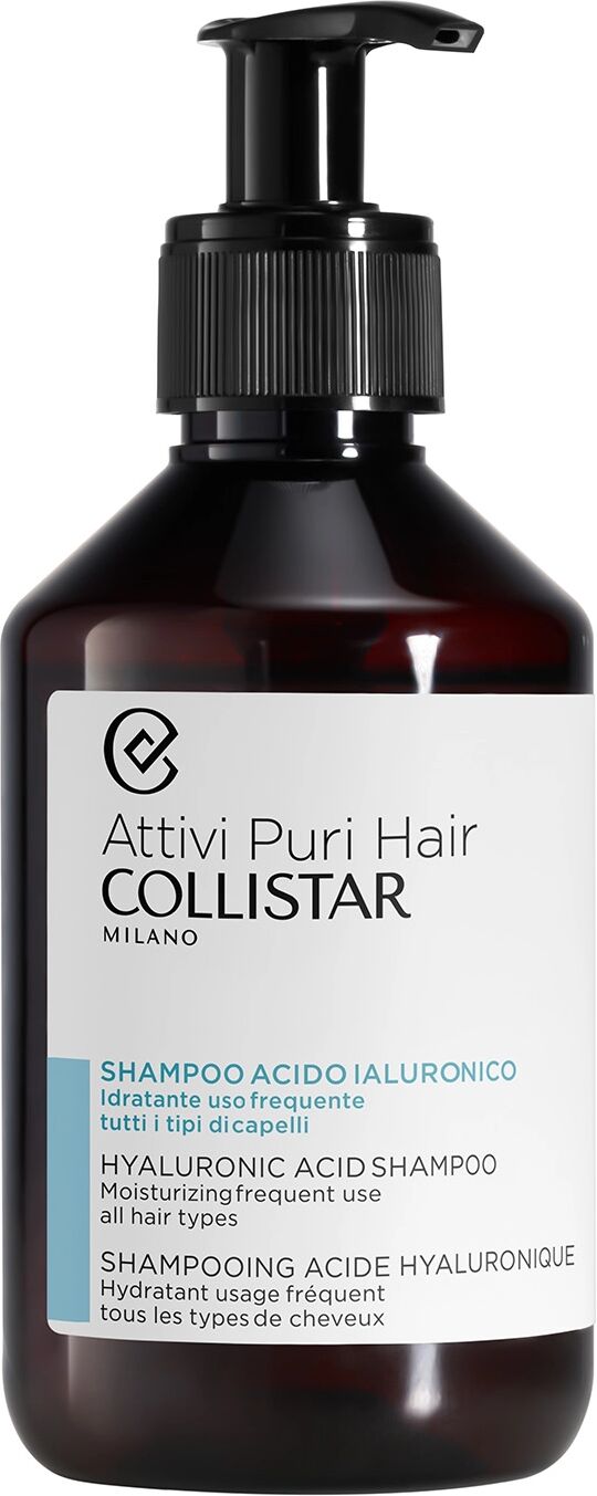 COLLISTAR Attivi Puri Hair Shampoo Acido Ialuronico Idratante Rimpolpante 250 ml