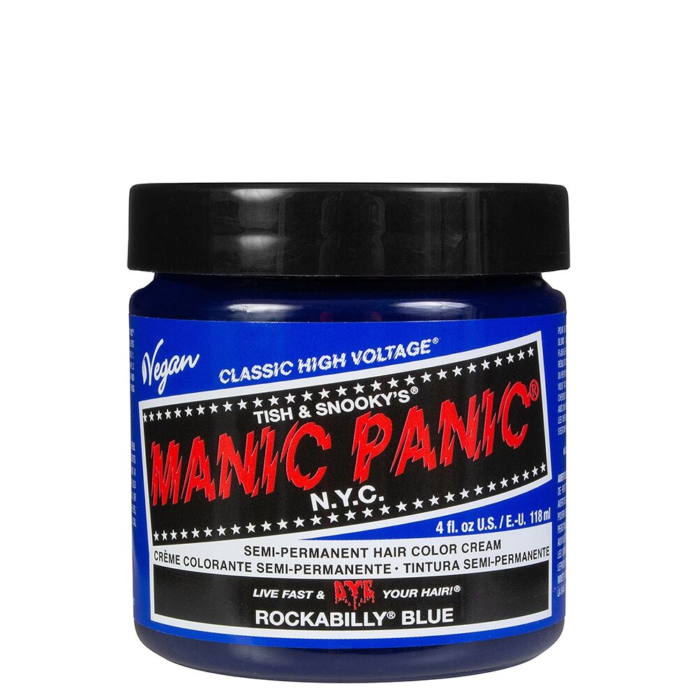 MANIC PANIC Classic High Voltage Semi-Permanent Hair Dye Rockabilly Blue Tintura