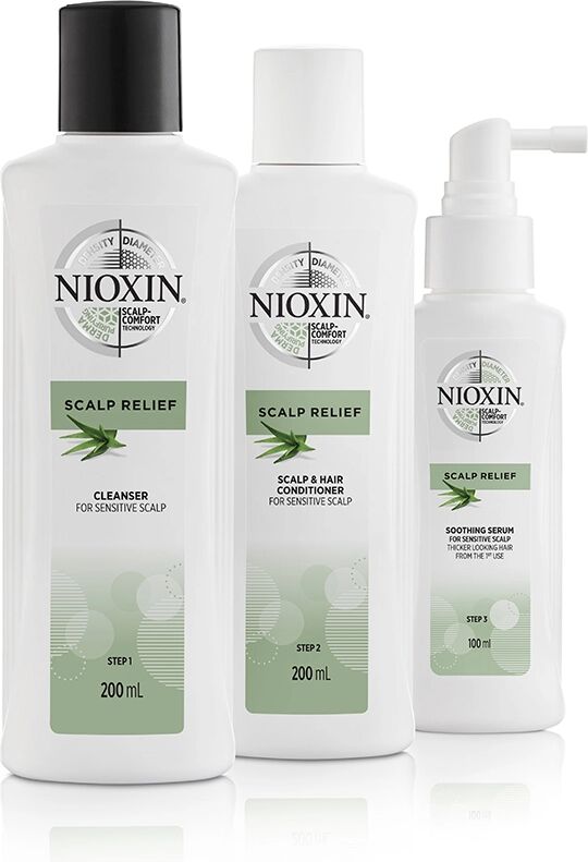 NIOXIN Scalp Relief System Pack Rinforzante Lenitivo Nutriente 3 pz