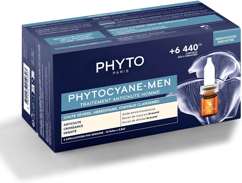 PHYTO cyane Trattamento Anti Caduta Uomo Caduta Severa 12x3.5 ml