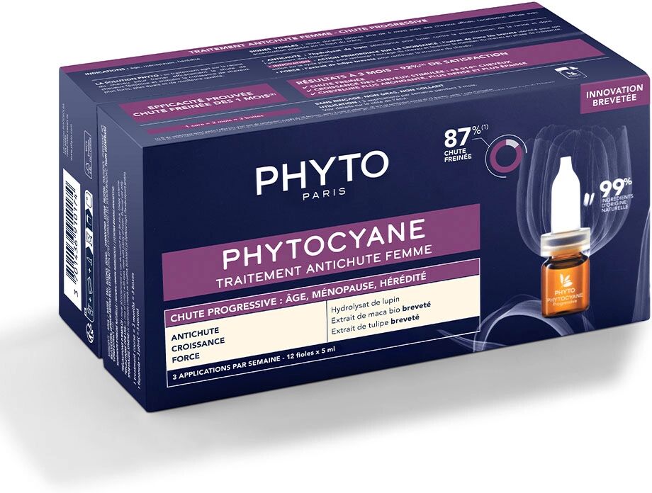 PHYTO cyane Trattamento Anti Caduta Donna Caduta Progressiva 12x5 ml