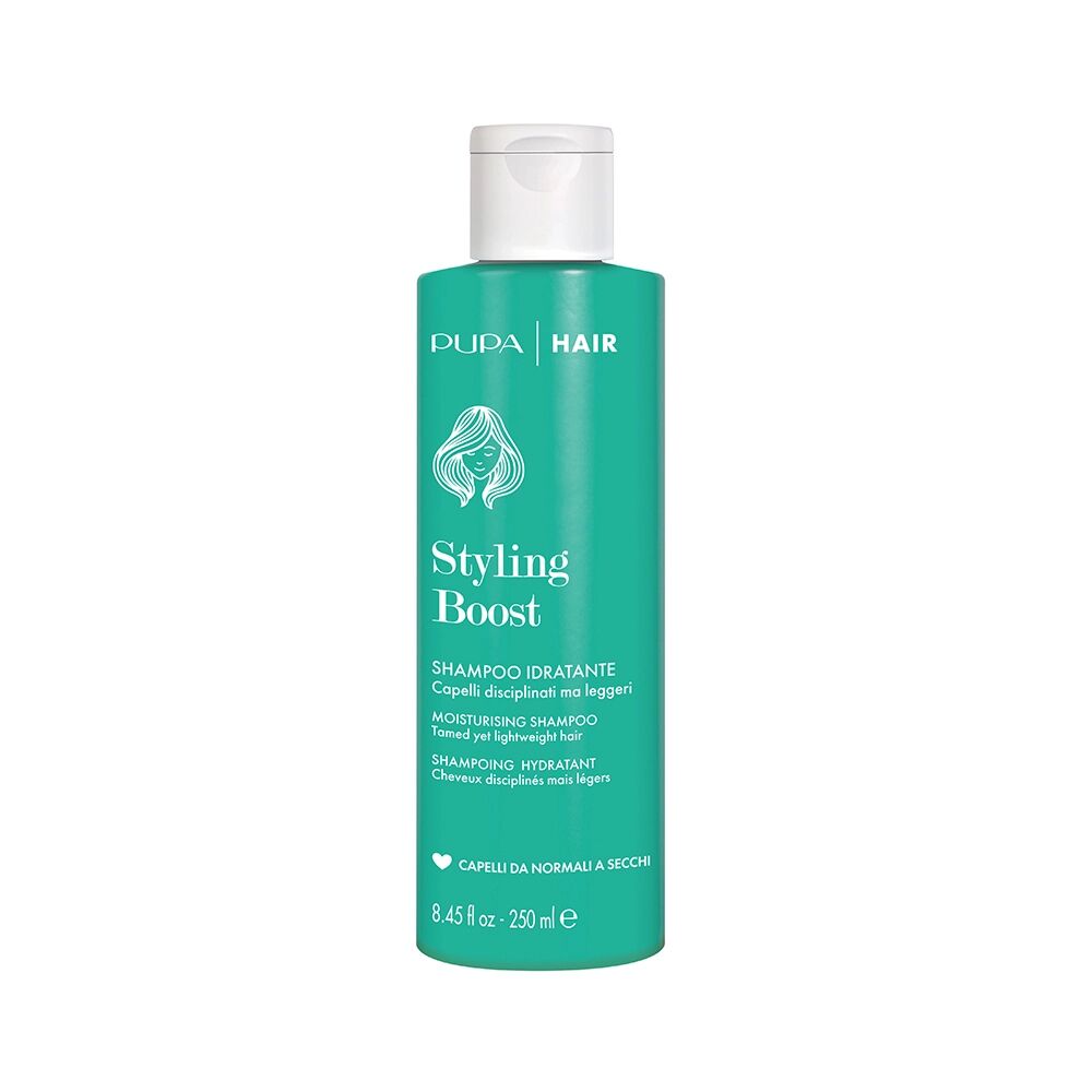 PUPA Hair Styling Boost Shampoo Idratante Anticrespo e Disciplinante 250 ml