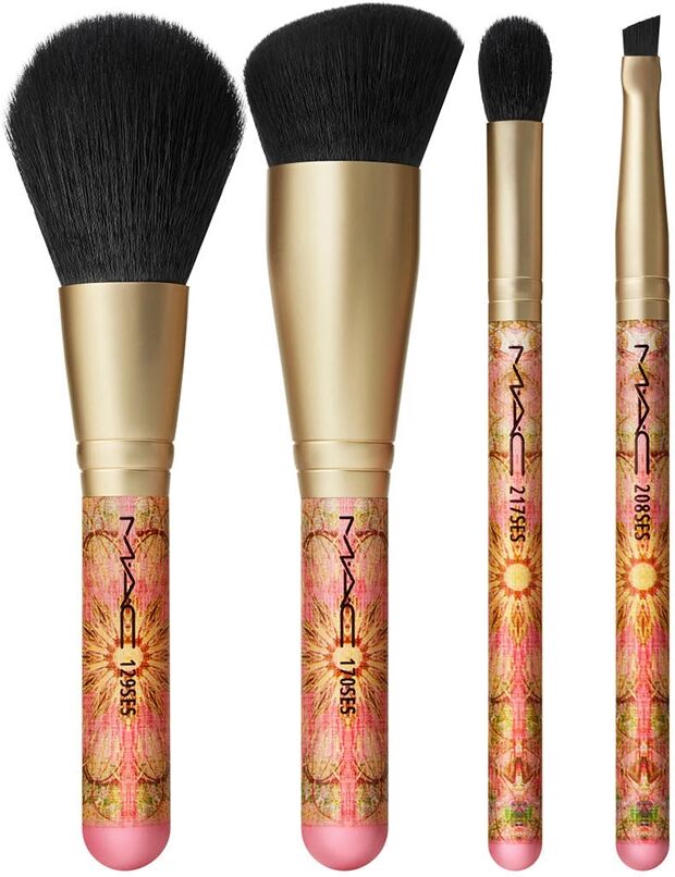 MAC Brush With Greatness Brush Kit Pochette + 4 Pennelli 5 pz