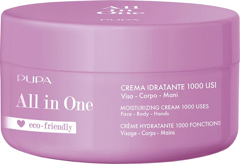 PUPA All In One Crema Idratante 1000 Usi Idratazione Viso Corpo Mani 350 ml