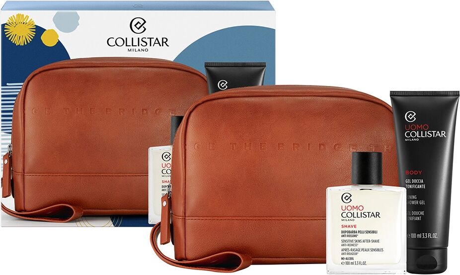 COLLISTAR The Bridge Dopobarba Pelli Sensibili 100ml + Gel Doccia 100 ml + Bag