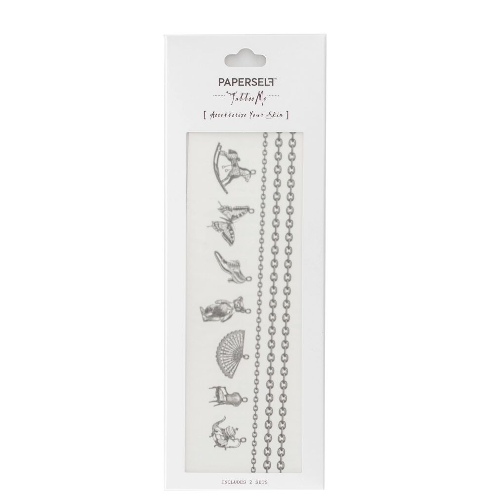 PAPERSELF Temporary Tattoos My Favourite Things - Girls Charme Bracelet