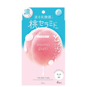 BCL Momopuri Milk Jelly Mask Maschera Viso Nutriente 4 pz