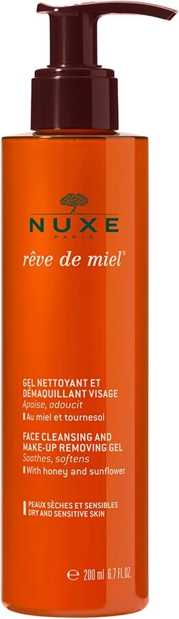 NUXE Reve de Miel Gel nettoyant et démaquillant visage Detergente 200 ml