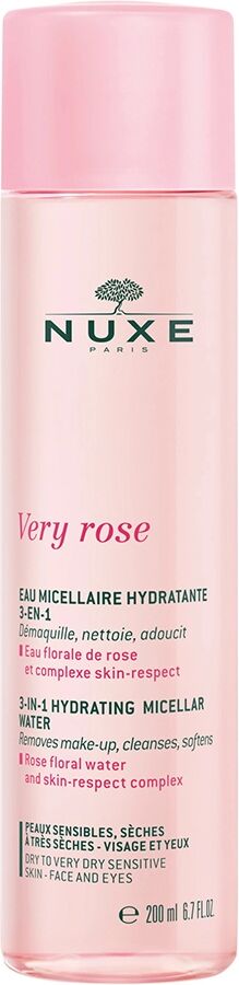 NUXE Very Rose Eau Micellaire Hydratante 3-en-1 Struccante Detergente 200ml