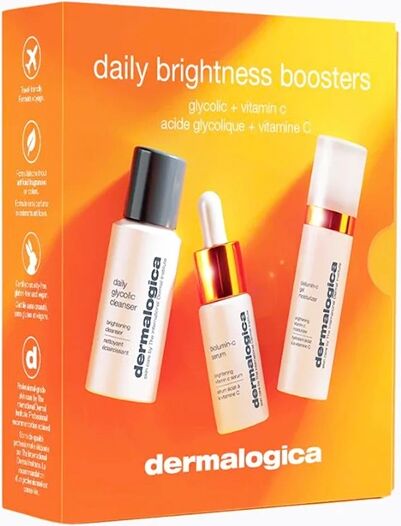 DERMALOGICA Daily Brightness Booster - Kit Illumina, leviga e idrata 3 pz