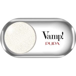 PUPA Vamp! Ombretto Top Coat 200 Sparkling Platinum Ombretto Altamente Pigmentato con Applicatore 1 gr