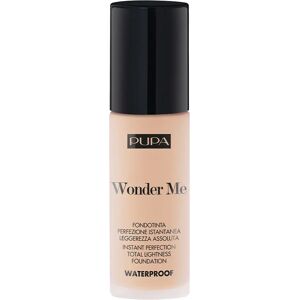 PUPA Wonder Me Fondotinta Fluido 010 Porcelain Leggero e ImpercettibileUniforma Istantaneamente 30 ml