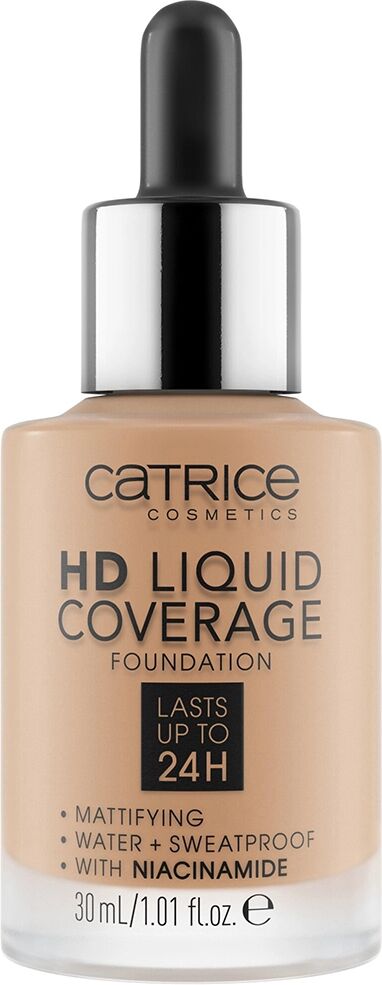 CATRICE HD Liquid Coverage Fondotinta 050 Rosy Ash Fondotinta Fluido