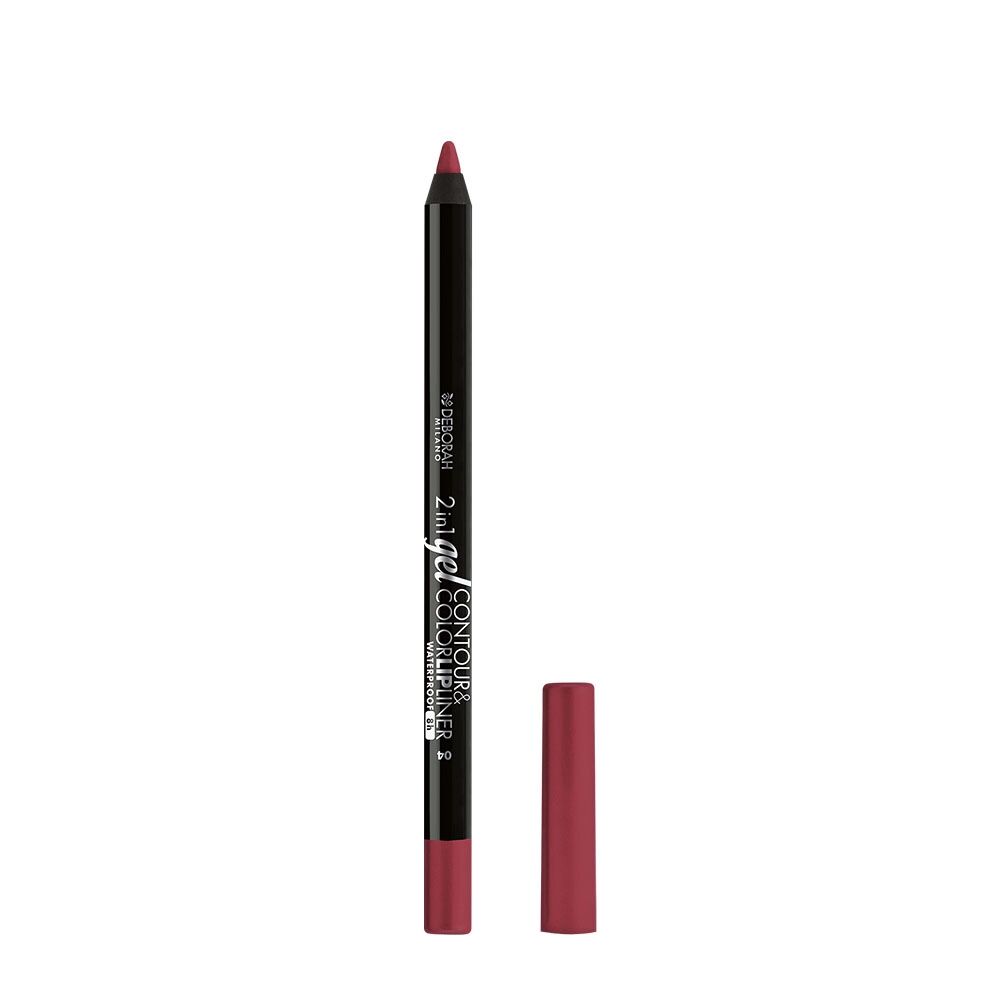 DEBORAH 2in1 Gel Contour&Color Lipliner Wateproof 04 Plum Rose Morbida 8H