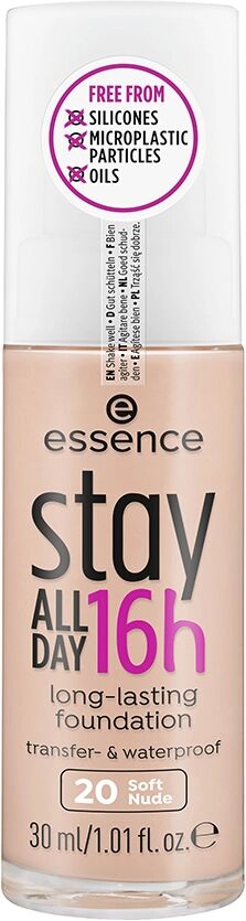 ESSENCE Stay All Day 16H Long-Lasting Foundation 20 Soft Nude Fondotinta