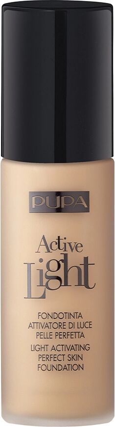 PUPA Active Light Fondotinta 009 Light Porcelain Fondotinta Attivatore di Luce Pelle Perfetta 30 ml