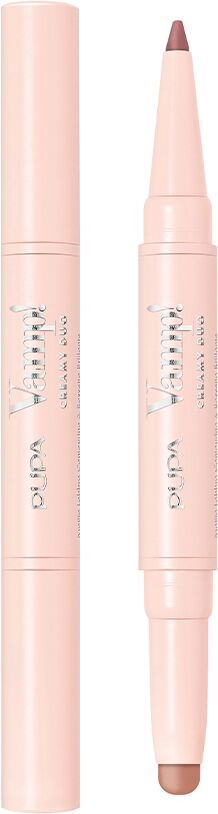 PUPA Vamp! Creamy Duo 005 Deep Nude 2 in 1 Contorno Labbra e Rossetto Brillante 0,8 gr