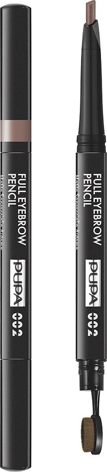 PUPA Full Eyebrow Pencil 002 Brown Automatica Effetto Riempitivo Istantaneo 0,2 gr