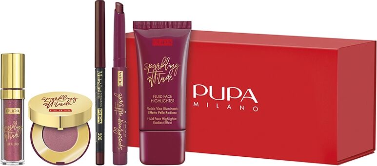 PUPA My Faboulous Beauty Box 17 Matita Occhi + Ombretto + Fluido Illuminante + Rossetto + Rossetto liquido 5 pz