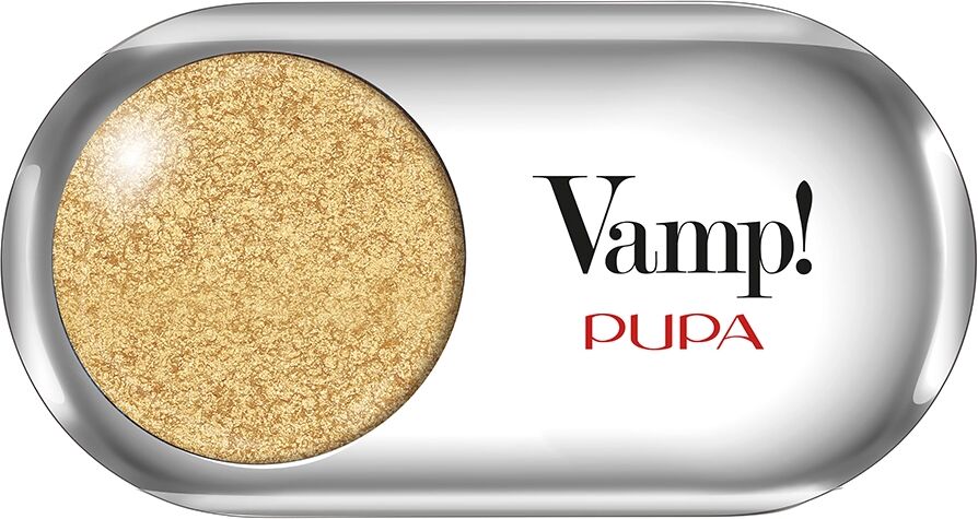 PUPA Vamp! Ombretto Metallic 203 24K Gold Ombretto Altamente Pigmentato con Applicatore 1,5 gr